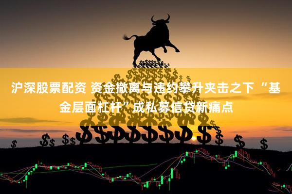 沪深股票配资 资金撤离与违约攀升夹击之下 “基金层面杠杆”成私募信贷新痛点
